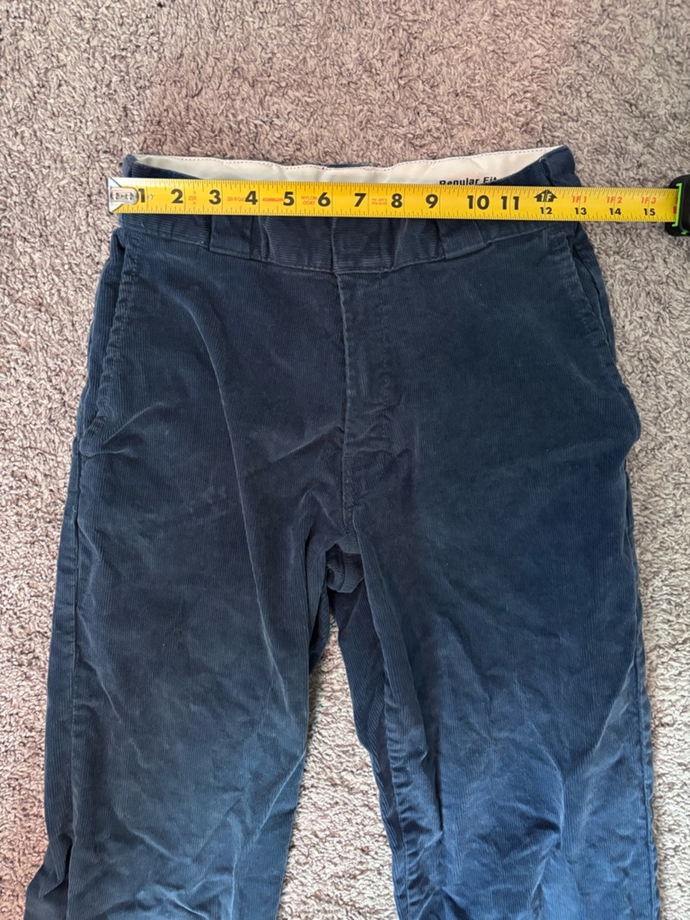 Dickies Blue Corduroy Pants Workwear Streetwear Straight Fit Size 29x32 - Picture 7 of 10